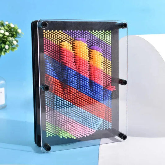 3D Pin Art speelgoed regenboogkleuren