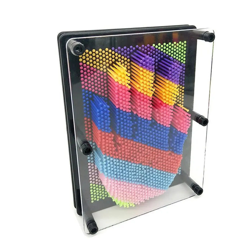 3D Pin Art speelgoed regenboogkleuren