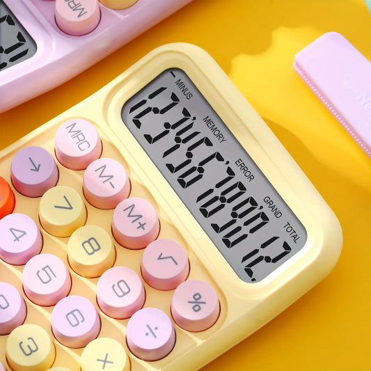 12-cijferige kleurrijke rekenmachine
